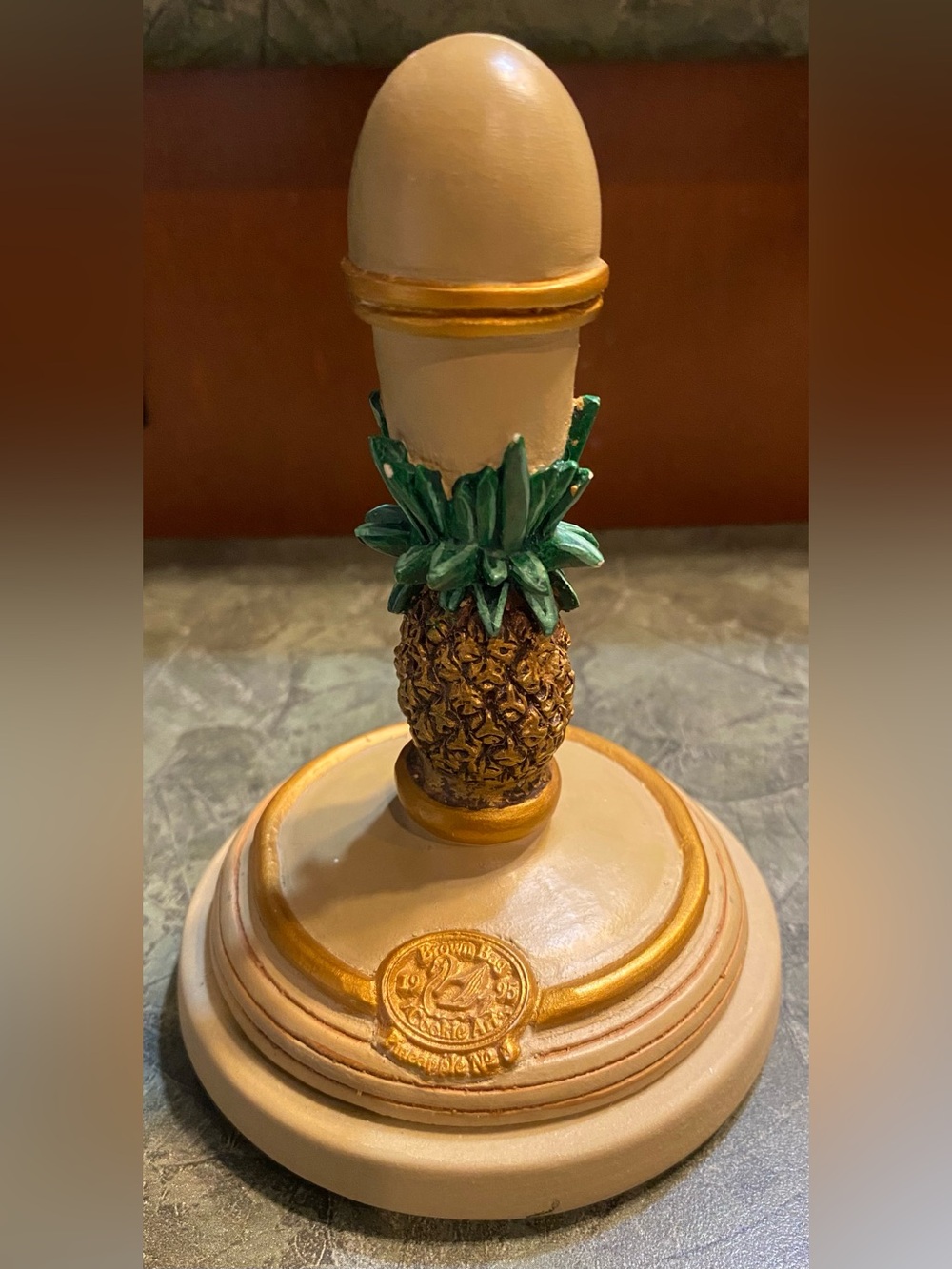 Brown Bag Cookie Art Pineapple No 6 Cookie Stamp